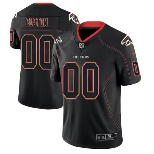 Men's Atlanta Falcons Active Player Custom Black Vapor Limited Stitched Football Jersey